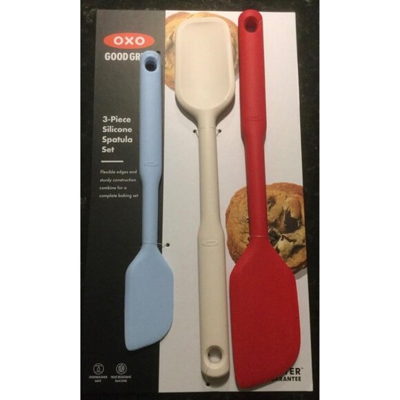 OXO Good Multicolor One Size Grips 3 Piece Silicone Spatula Set - Picture 5 of 15